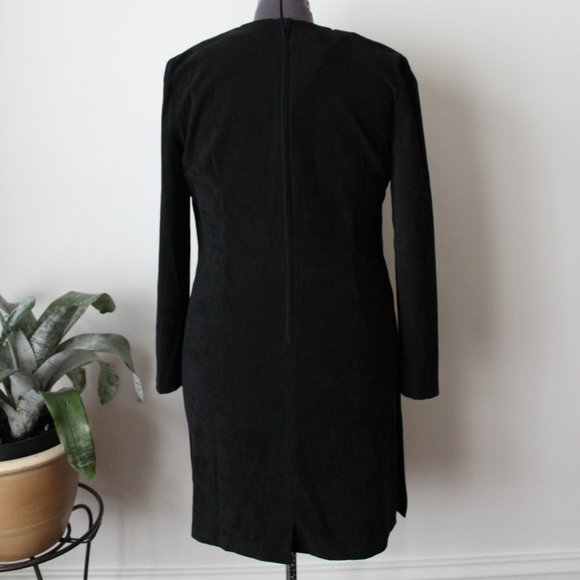 Vtg 90's Fashion Bug Black and tan dress (size 12) - Picture 5 of 6